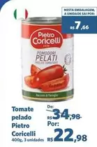 Oferta de Pietro Coricelli - Tomate Pelado por R$22,98 em Sam's Club