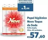 Oferta de Neve - Papel Higiênico Toque Da Seda por R$57,6 em Sam's Club