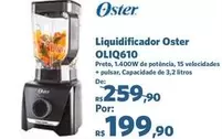 Oferta de Oster - Liquidificador Oliq610 por R$199,9 em Sam's Club