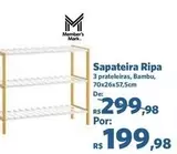 Oferta de Sapateira Ripa por R$199,98 em Sam's Club