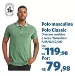 Oferta de Polo - Polo Masculina Classic por R$79,98 em Sam's Club