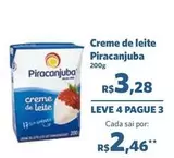 Oferta de Piracanjuba - Creme De Leite por R$3,28 em Sam's Club