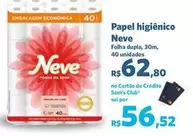 Oferta de Neve - Papel Higiênico por R$62,8 em Sam's Club