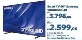 Oferta de Samsung - Smart TV 50" 50D U8000 4K por R$3798 em Sam's Club