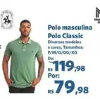 Oferta de Polo - Polo Masculina Classic por R$79,98 em Sam's Club