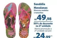 Oferta de Sandália Havaianas por R$49,98 em Sam's Club