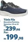 Oferta de FILA - Tènis Fila por R$199,98 em Sam's Club