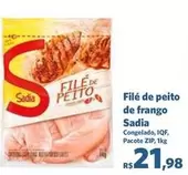 Oferta de Sadia - Filé De Peito De Frango por R$21,98 em Sam's Club