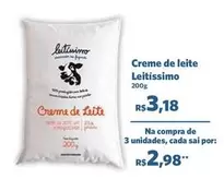 Oferta de Leitíssimo - Creme De Leite por R$3,18 em Sam's Club