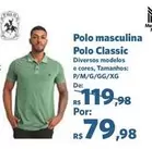 Oferta de Polo - Polo Masculina Classic por R$79,98 em Sam's Club