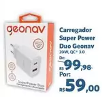 Oferta de Super - Carregador  Power Duo por R$59 em Sam's Club