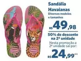 Oferta de Sandália Havaianas por R$49,98 em Sam's Club