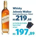 Oferta de Johnnie Walker - Whisky por R$219,88 em Sam's Club