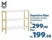 Oferta de Sapateira Ripa por R$199,98 em Sam's Club