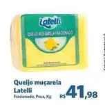 Oferta de Latelli - Queijo Muçarela por R$41,98 em Sam's Club