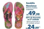 Oferta de Sandália Havaianas por R$49,98 em Sam's Club