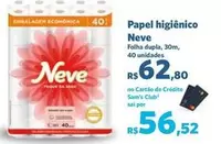 Oferta de Neve - Papel Higiênico por R$62,8 em Sam's Club