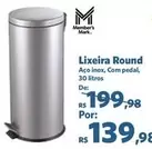 Oferta de Inox - Lixeira Round por R$139,98 em Sam's Club