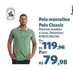 Oferta de Polo - Polo Masculina Classic por R$79,98 em Sam's Club