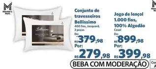 Oferta de Conjunto de traveseiros por R$279,98 em Sam's Club