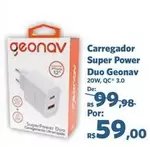 Oferta de Super - Carregador  Power Duo por R$59 em Sam's Club