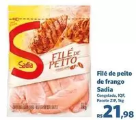 Oferta de Sadia - Filé De Peito De Frango por R$21,98 em Sam's Club