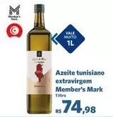 Oferta de Member's Mark - Azeite Tunciano Extravirgem por R$74,98 em Sam's Club