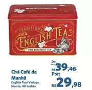 Oferta de Cha Café Da Manha por R$29,98 em Sam's Club