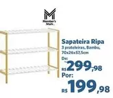 Oferta de Sapateira Ripa por R$199,98 em Sam's Club