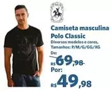 Oferta de Polo - Camiseta Masculina Classic por R$49,98 em Sam's Club