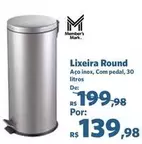 Oferta de Inox - Lixeira Round por R$139,98 em Sam's Club