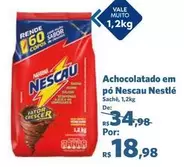 Oferta de Nestlé - Achocolatado em pó Nescau por R$18,98 em Sam's Club