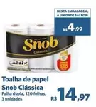 Oferta de Snob - Toalha De Papel por R$14,97 em Sam's Club