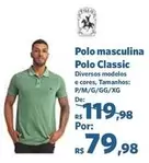 Oferta de Polo - Polo Masculina Classic por R$79,98 em Sam's Club