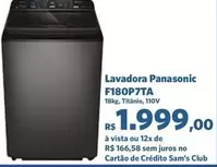 Oferta de Panasonic - Lavadora F180p7ta por R$1999 em Sam's Club