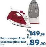 Oferta de Arno - Ferro A Vapor  Por: Essentialgliss Fmq por R$89,9 em Sam's Club