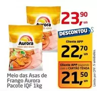 Oferta de Aurora - Meio Das Asas De Frango por R$23,9 em Tenda Atacado