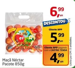 Oferta de Néctar - Maçã Pacote por R$6,99 em Tenda Atacado