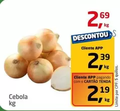 Oferta de Cebola - Cebola por R$2,69 em Tenda Atacado