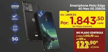 Oferta de Camera - Smartphone Edge 40 Neo 5g 256gb por R$1843,5 em Carrefour