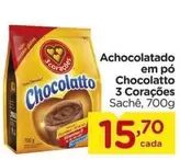 Oferta de 3 Corações - Achocolatado Em Pó Chocolatto por R$15,7 em Carrefour