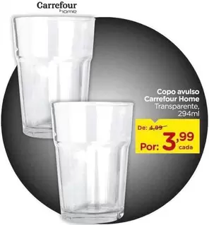 Oferta de Carrefour - Copo Avulso por R$3,99 em Carrefour