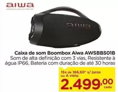 Oferta de Caixa De Som AWSBBS01B por R$2499 em Carrefour