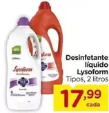 Oferta de Lysoform - Desinfetante Liquido por R$17,99 em Carrefour