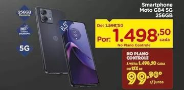 Oferta de De   - Smartphone Moto G84 5g 256gb por R$1498,5 em Carrefour