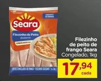 Oferta de Seara - Filezinho De Peito De Frango por R$17,94 em Carrefour