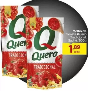 Oferta de Quero - Molho De Tomate por R$1,89 em Carrefour