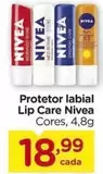 Oferta de Nivea - Protetor Labial Lip Care por R$18,99 em Carrefour