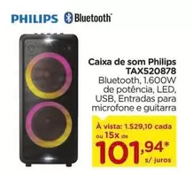 Oferta de Philips - Caixa De Som por R$101,94 em Carrefour