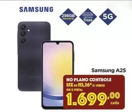 Oferta de Samsung - A25 por R$1699 em Carrefour